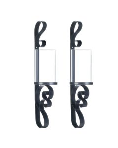 ORNATE CANDLE SCONCE DUO